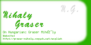 mihaly graser business card